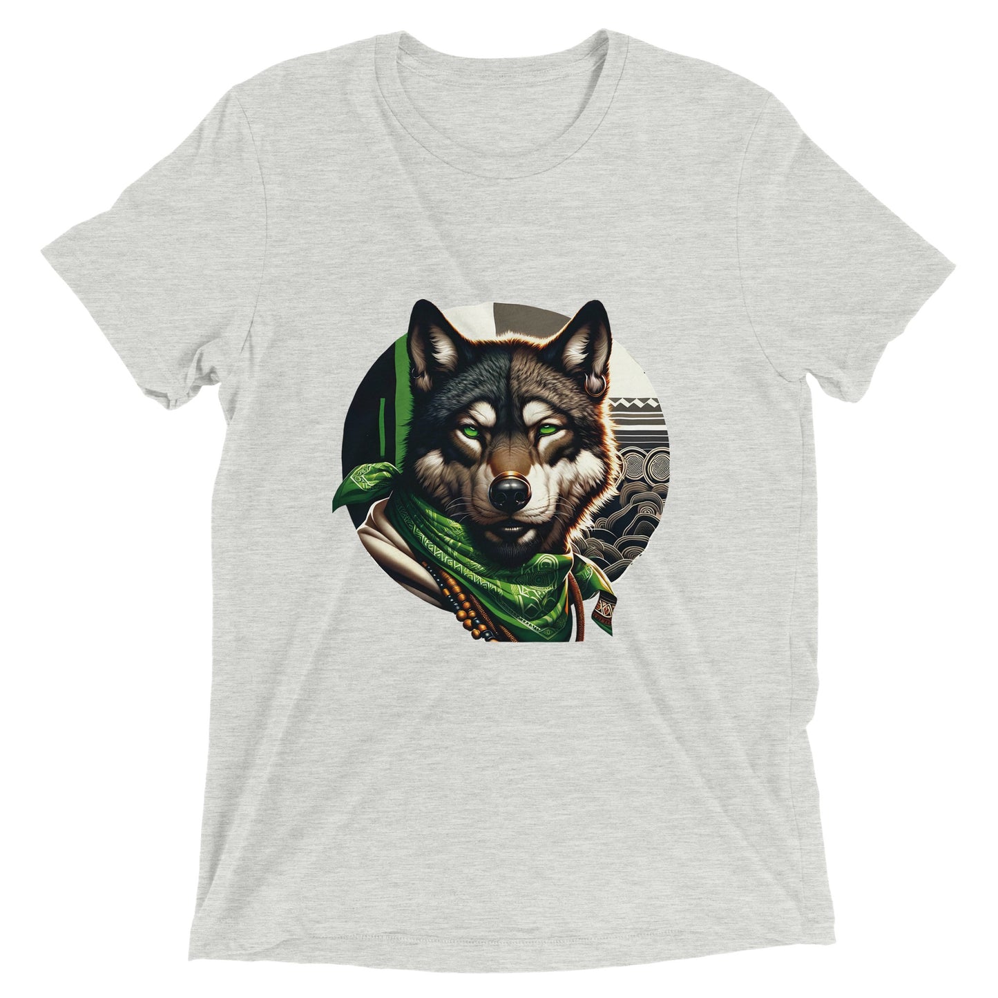 Awoodah Wolf Triblend Unisex Crewneck T-shirt