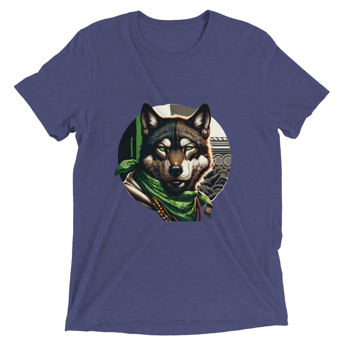 Awoodah Wolf Triblend Unisex Crewneck T-shirt