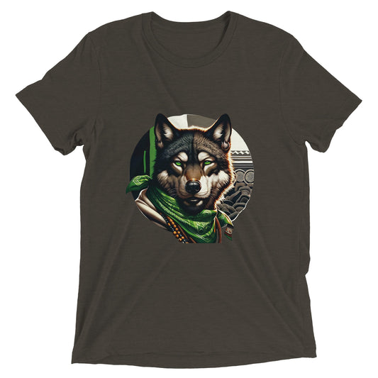 Awoodah Wolf Triblend Unisex Crewneck T-shirt