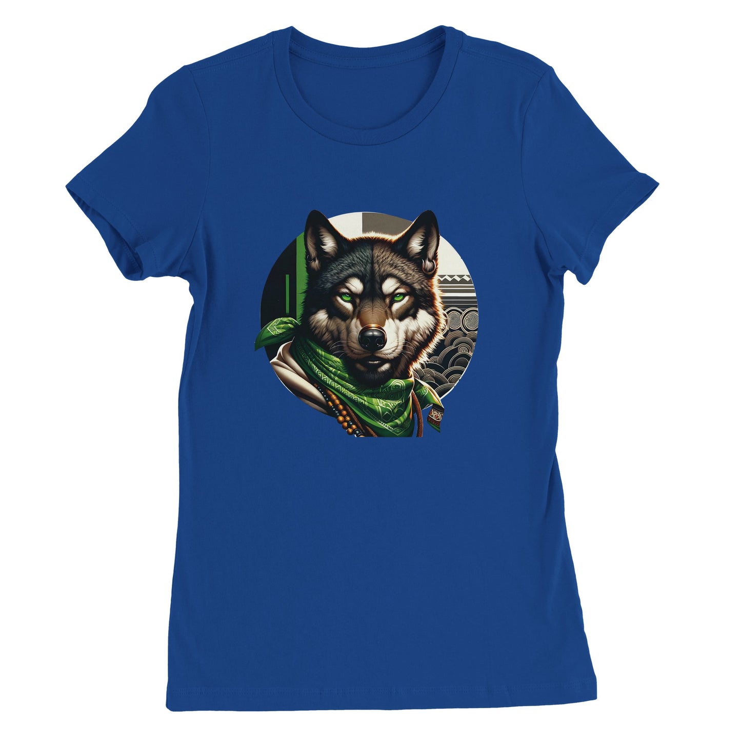 Awoodah Wolf Premium Womens Crewneck T-shirt